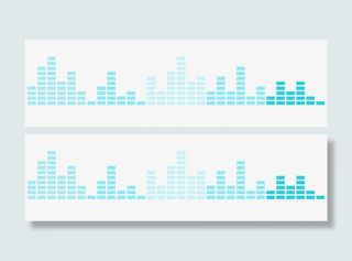 蓝色音频图免抠