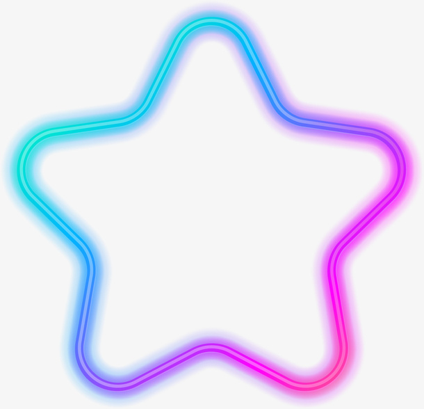 唯美渐变星星免抠