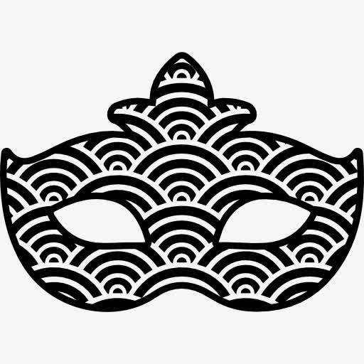 狂欢节面具纹理形状图标免抠