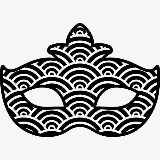 狂欢节面具纹理形状图标免抠