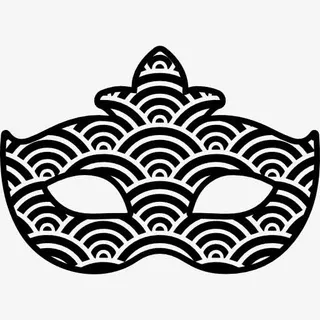 狂欢节面具纹理形状图标免抠