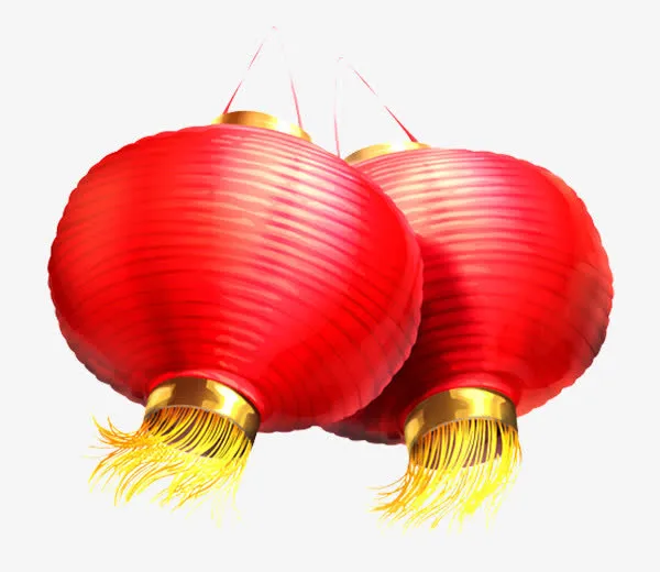 红色圆灯笼免抠