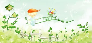 韩国风背景banner