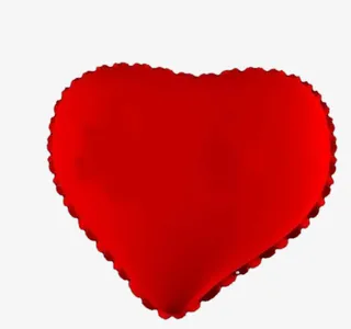 心形红色抱枕免抠