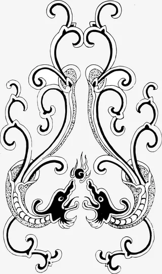 中国龙水墨图免抠