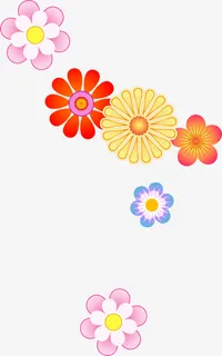 国庆中秋手绘花朵免抠