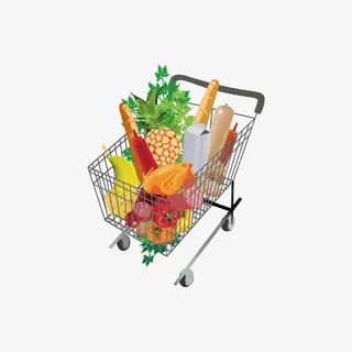 购物车矢量图免抠