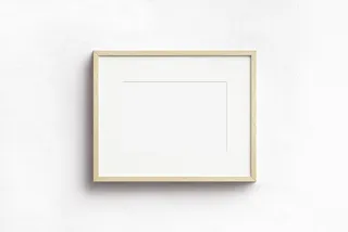 实木相框原色黑色白色画框超清4免抠