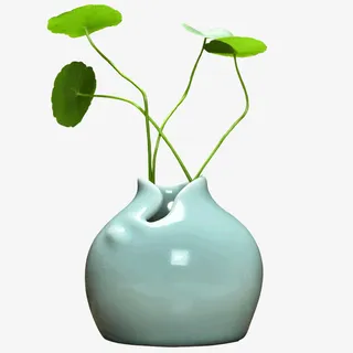 荷花花瓶花器免抠