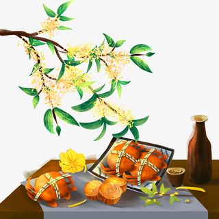 中秋佳节螃蟹元素免抠