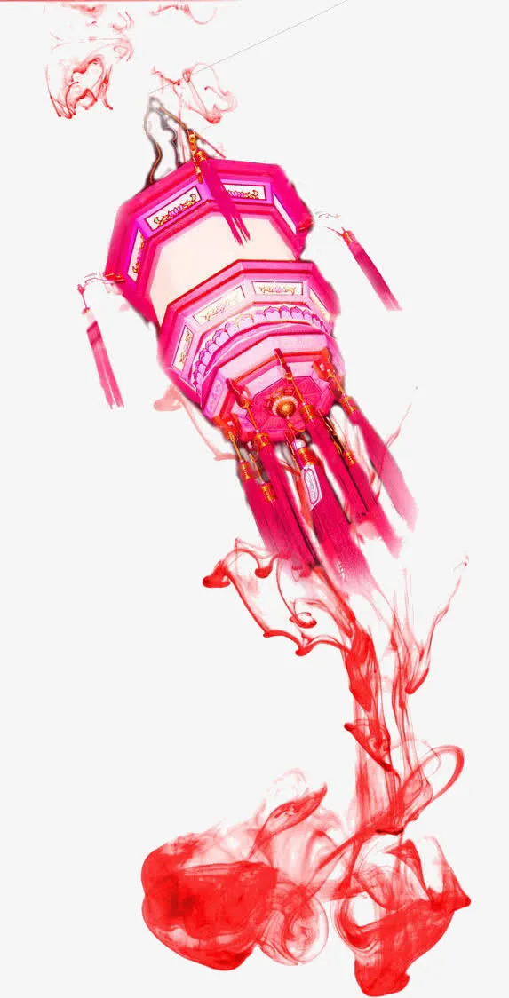 水墨风灯笼免抠