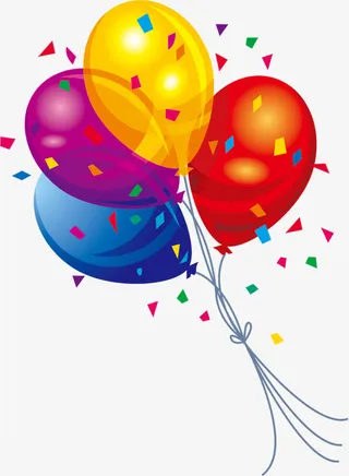 创意海报卡通教师节气球免抠