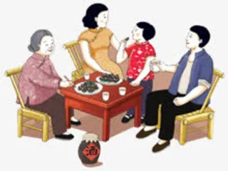 一家人喝茶免抠