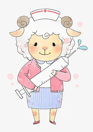 绵羊护士免抠