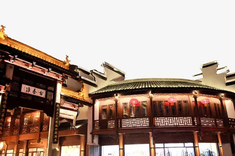 复古南京古秦淮古典建筑免抠免抠