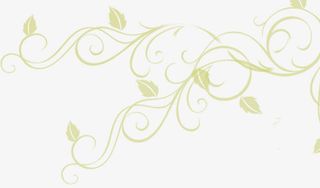 绿色藤蔓中秋花纹免抠