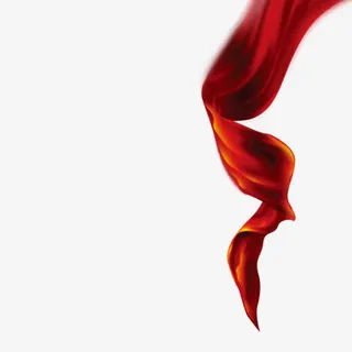 节庆飘带红绸免抠