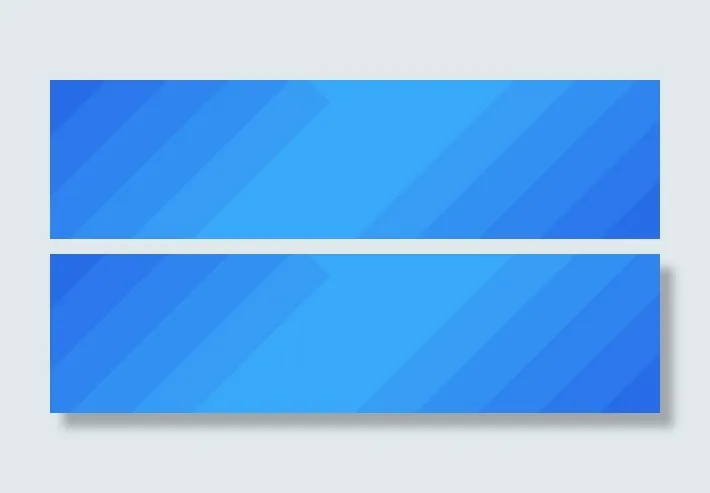 蓝色上边框设计免抠