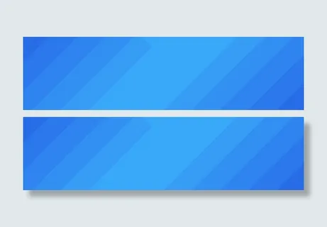 蓝色上边框设计免抠