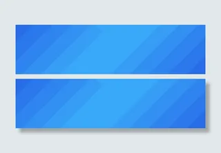 蓝色上边框设计免抠