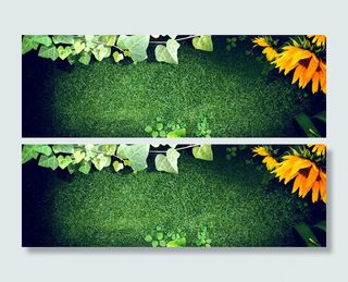 春季清新服装绿色海报背景高清