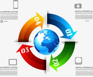 商务信息图表示意图免抠