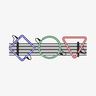 不规则霓虹框灯装饰免抠