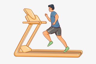 运动卡通扁平风人物免抠