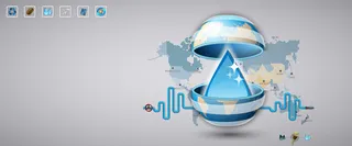 能源环保信息图表banner背景高清