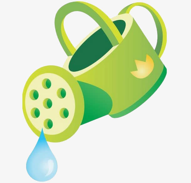 有质感的卡通浇水壶免抠