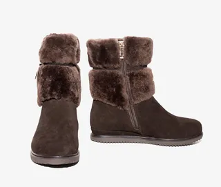 冬季拉链女款靴子免抠