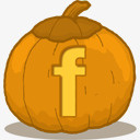 Facebook标志广场万圣节免抠