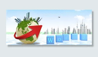 环球世界全球商务背景高清