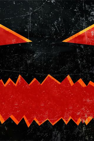 黑色简约万圣节恶魔插图高清