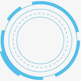 圆形科技感装饰框免抠