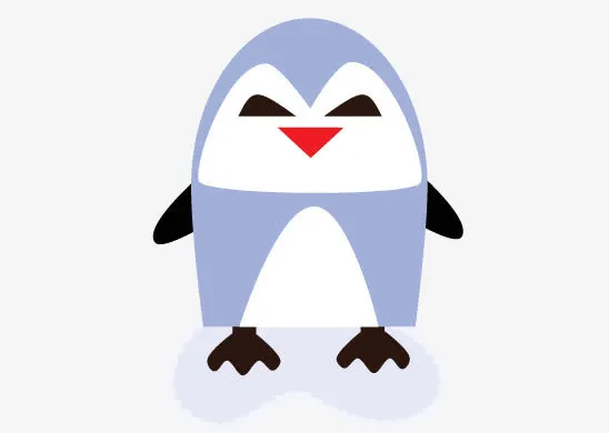 冰天雪地企鹅免抠
