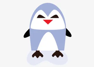 冰天雪地企鹅免抠