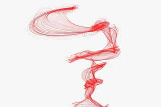 红色漂浮光芒免抠