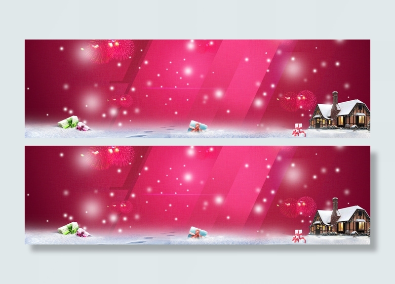 几何扁平狂欢圣诞背景高清