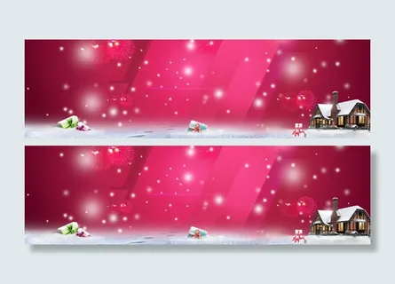 几何扁平狂欢圣诞背景高清