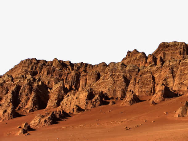 吐鲁番名胜古迹火焰山免抠