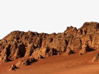 吐鲁番名胜古迹火焰山免抠