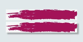 红色矢量笔刷墨迹图免抠