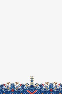 中国风国潮风花纹免抠