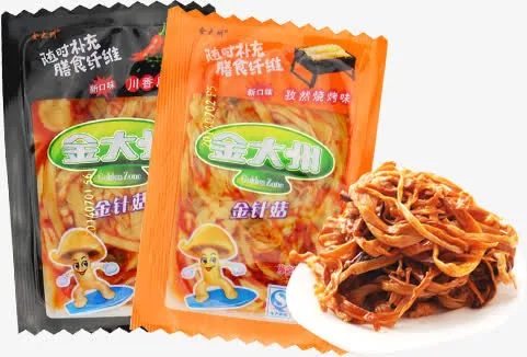 春天郊游金针菇零食免抠