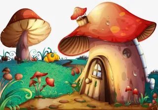 蘑菇房子免抠