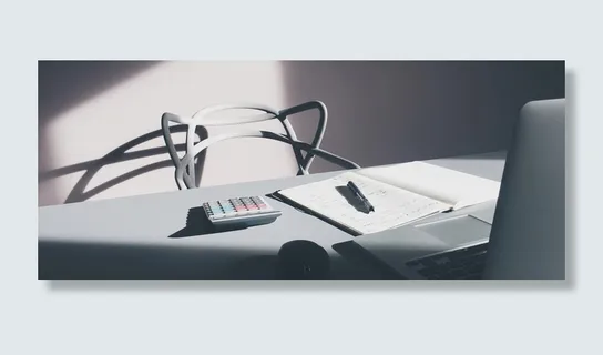 灰色简约办公banner背景高清