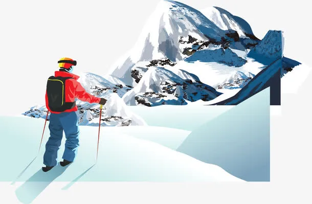 登山矢量免抠
