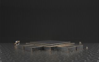 C4D，黑金，舞台，高端高清