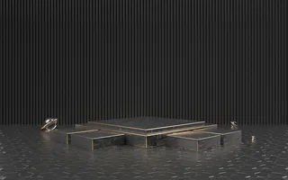 C4D，黑金，舞台，高端高清